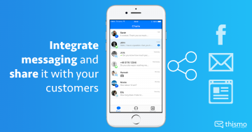 Here are different ways to let your customers know you're using thismo messenger for customer communication.